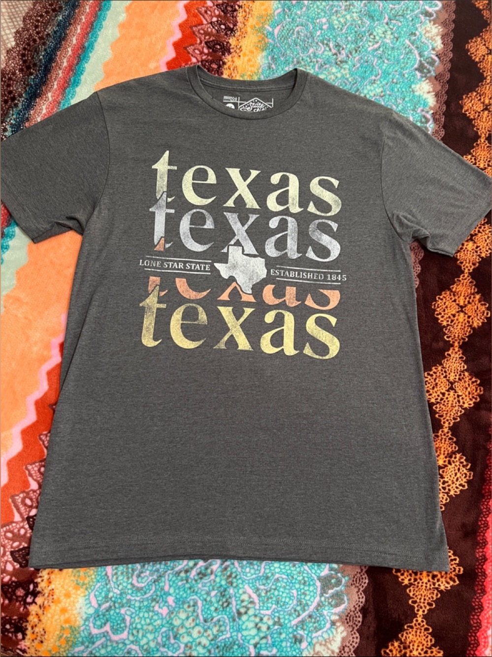 🤠 Retro State Life Texas Graphic Tee - Adult Medium (NWOT)